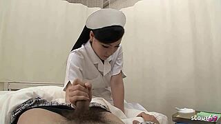 Slim Japanese Nurse Sucks Fucks Petite Pussy Creampie By Old Client Hospital Roleplay