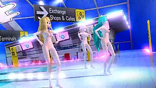 Hatsune Miku Rin and Luka Nude Big Tits Ass Goddess Mod