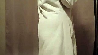 french slave f rips clothes for sexy striptease slut tease with buttplug!