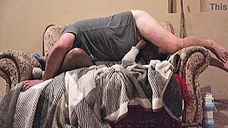 😘 louis rides daddy's huge cock to massive shaking orgasm!