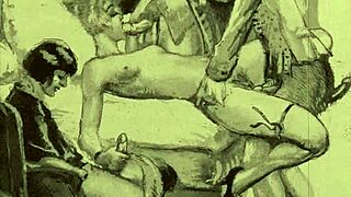 vintage hairy beaver pussy in erotic retro display