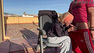 i crave sucking neighbor's throbbing cock swallowing every hot cum load on our terrace