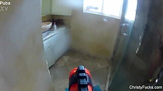 christy mack's big tits and ass shine in steamy shower tease