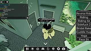 bbc fucks slut in roblox roleplay with monster black cock pounding