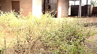 Neighbor Caught Masturbating Pussy with Dildo in Abandoned Garage—What Next?