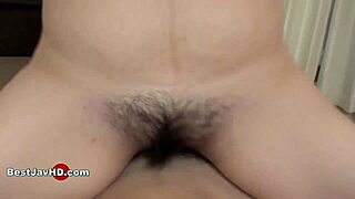 Vigorous kisses with creamy Asian JAV beauty