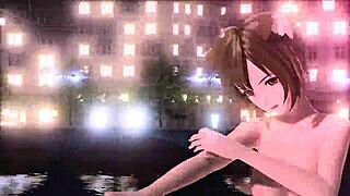 meiko in nostalgic project diva full nude cat costume mod