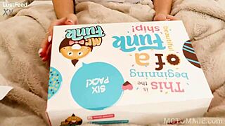 hey stephanie moon looks so innocent groping her tight pussy and small tits