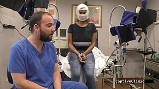 Strangers Taylor Ortega spreads latex ass with toys moaning loud in fetish backstage heat.