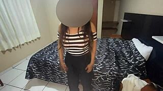 Aida squirts wildly in casting 004 then takes that hot anal creampie