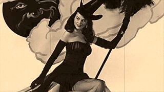 i'm totally obsessed with this vintage halloween vibe it's super cool and nostalgic can't get enough of those retro antique feels