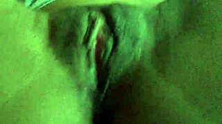 wanna watch this cute ebony tease rip stockings for sensual pussy masturbation?