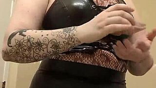 i tease my huge natural tits in bra while lovense buzzes during makeup