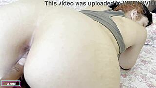 magrinha spreads her tight pussy wide yelling fuck me now slut style