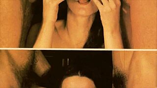 in my secret stash this vintage babe services two cocks with her mouth at once