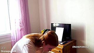 Karolinka: watch me apply makeup on naked redhead tits