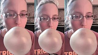 uhh.. asmr with my huge.. bubblegum chewin' glasses vibe