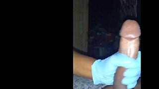 pretty brunette spits handjob on big black cock deepthroat gagging cum covered.