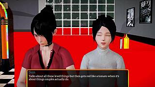 a young brunette milf settles into her new family life in episode 509