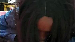 Daddy Boss Films Close-Up Black Slut's Best Blowjob On Small Cock