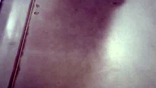 Her supersized ass strains against tight jeans