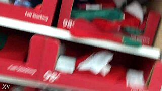 A candid mom browses the shop unaware