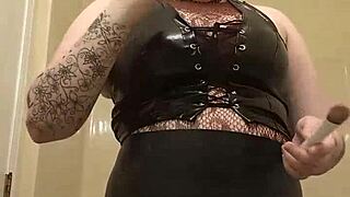 i tease my huge natural tits in bra while lovense buzzes during makeup