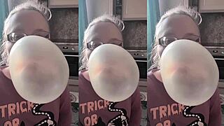 uhh.. asmr with my huge.. bubblegum chewin' glasses vibe