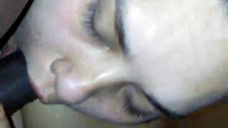 Latina BBW Cheats Sucking Fat Cock Deep In Secret!