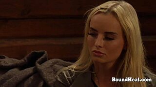 BUSTY LESBIAN SLAVE MOANS AS MISTRESS WHIPS HER BIG NATURAL TITS!