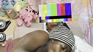 intense feelings surge as petite ebony midget takes big black cock pounding on usa florida sofa casually