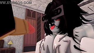 bunny girl teases then i fuck her throat rough like crazy!!