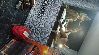 he rams my pussy rough after bull's creampie while husband watches humiliated