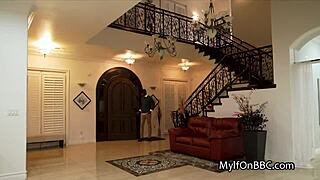 check out this slutty redhead wife bent over for massive bbc pounding