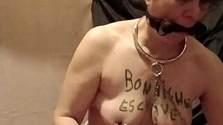 european maid slut flashes her whore body in tiny apron