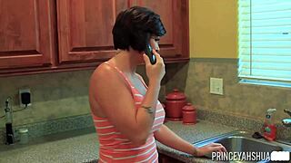 Tears of ecstasy as slutty milf shay fox screams under prince yahshua's creampie domination