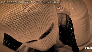 hey, watch her gag deep on that cock before swallowing all the cum