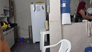 intimate play happens right in front of her husband