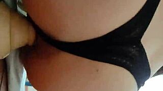 Latina teen slut masturbates hardcore with giant dildo during lockdown