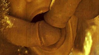 in my secret stash this vintage babe services two cocks with her mouth at once