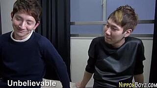 Skinny Asian Twink Gets Handjob Before Anal Assfucking In Underwear