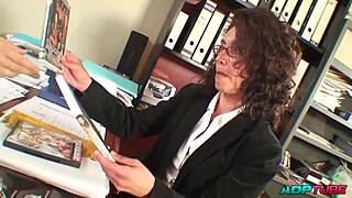 Mami Madura Gets Her Ass Fucked Hard During Job Interview, Bent Over Doggystyle With Facial Cumshot