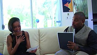 tease me with black milf skin diamond's lingerie doggystyle on her huge cock craving curves