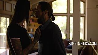 stepsons slutty teen girlfriend feels every inch from the old guy