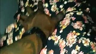 Homemade Ebony Couple Fucks Doggystyle Bent Over in Car Pussy Gaping