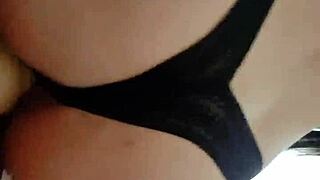 Latina teen slut masturbates hardcore with giant dildo during lockdown