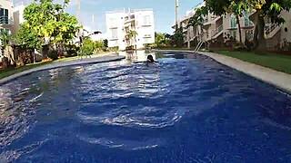 damn, first pool dip then slamming that huge-titted curvy bbw ass cowgirl style so tasty! 🏊‍♀️🍑💦
