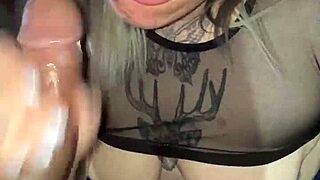 blonde slut deepthroats my cock hard doggystyle pounding her natural tits bounce wild