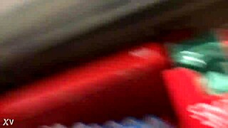 A candid mom browses the shop unaware