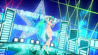 hatsune miku goes full nude in night fever project diva mod showcase